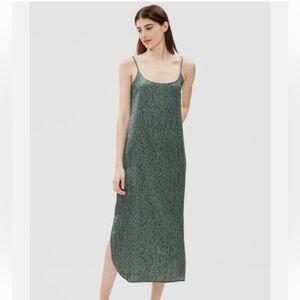 Eileen Fisher Green & Black Maxi Dress
